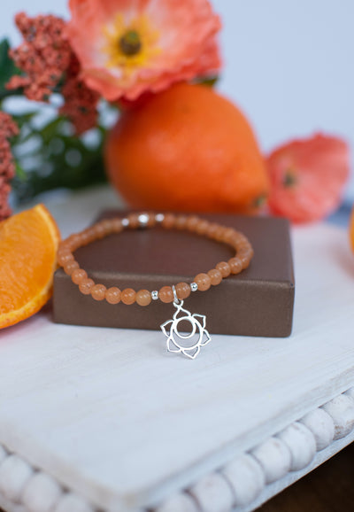 Sacral Chakra Orange Aventurine Signature Stretch Bracelet