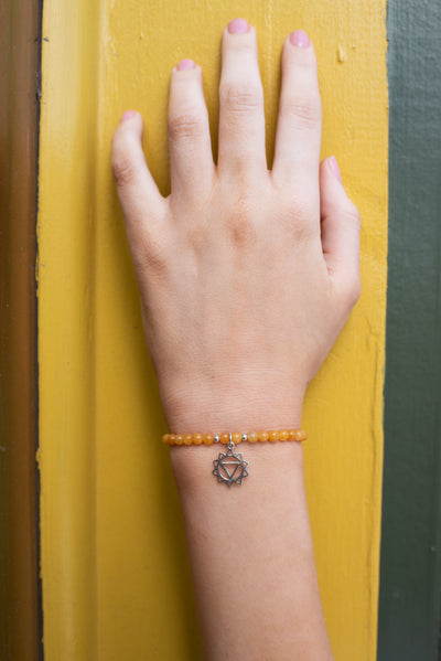 Solar Plexus Chakra Yellow Jasper Signature Stretch Bracelet