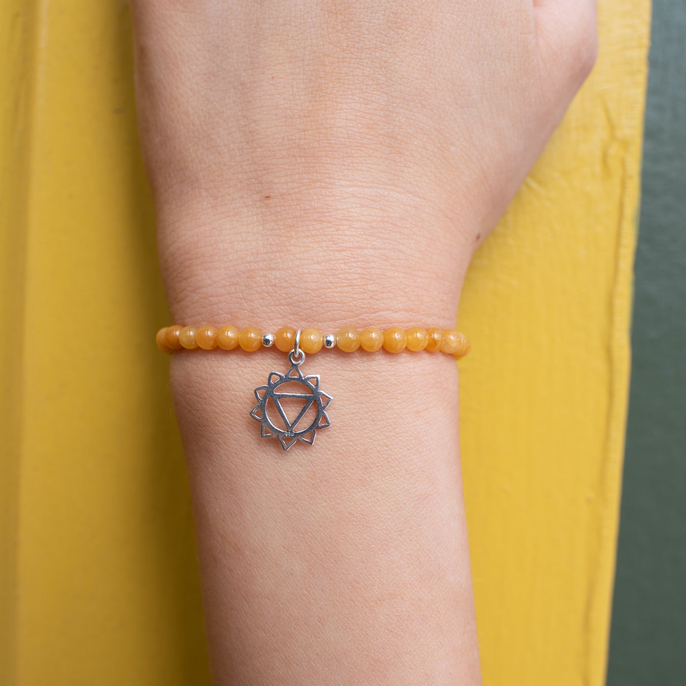 Solar Plexus Chakra Yellow Jasper Signature Stretch Bracelet