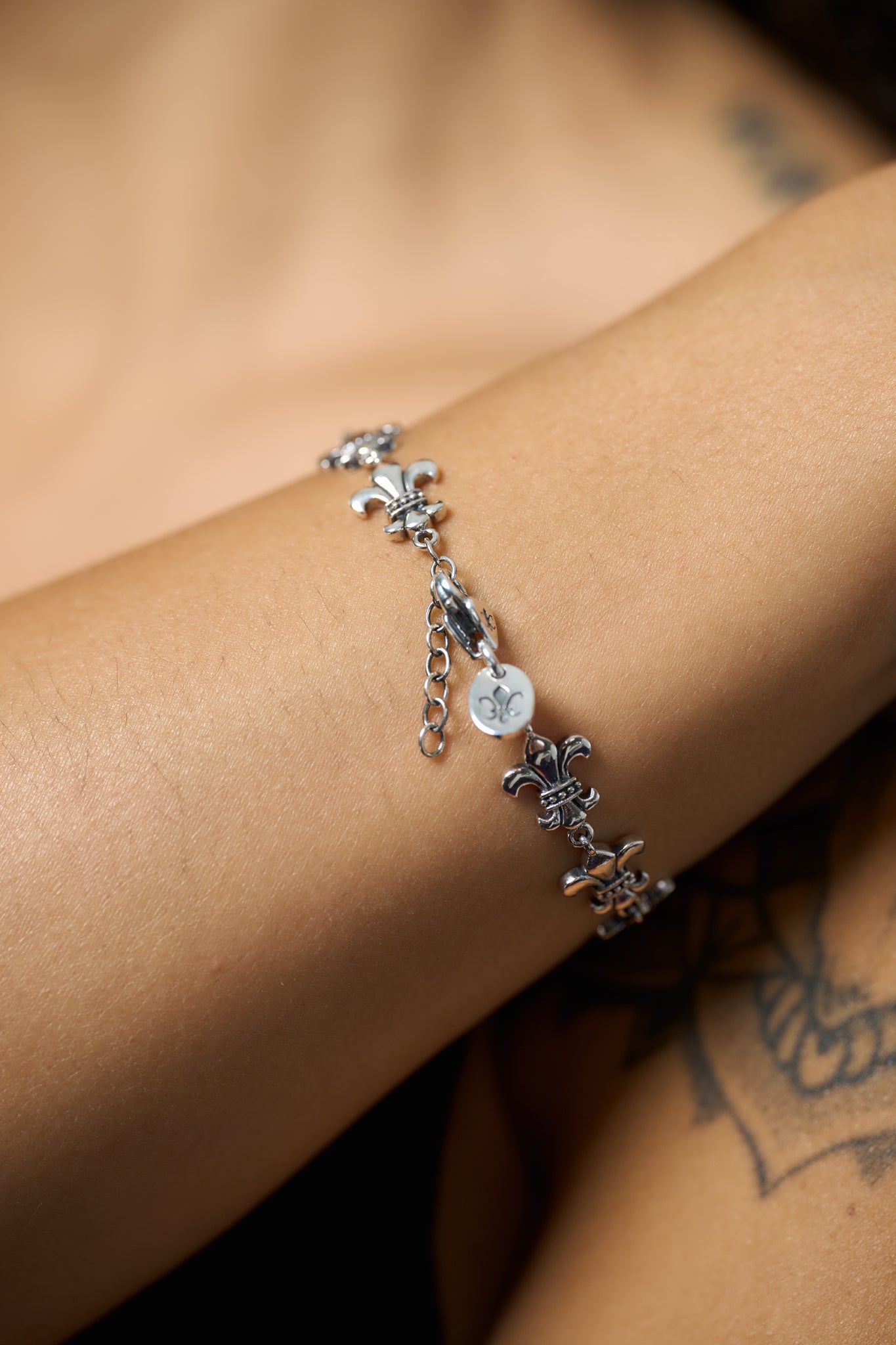 Strength & Courage Fleur de Lis Bracelet