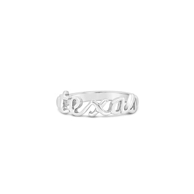 Texas Script Ring