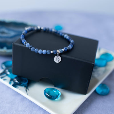 Third Eye Chakra Blue Sodalite Signature Stretch Bracelet