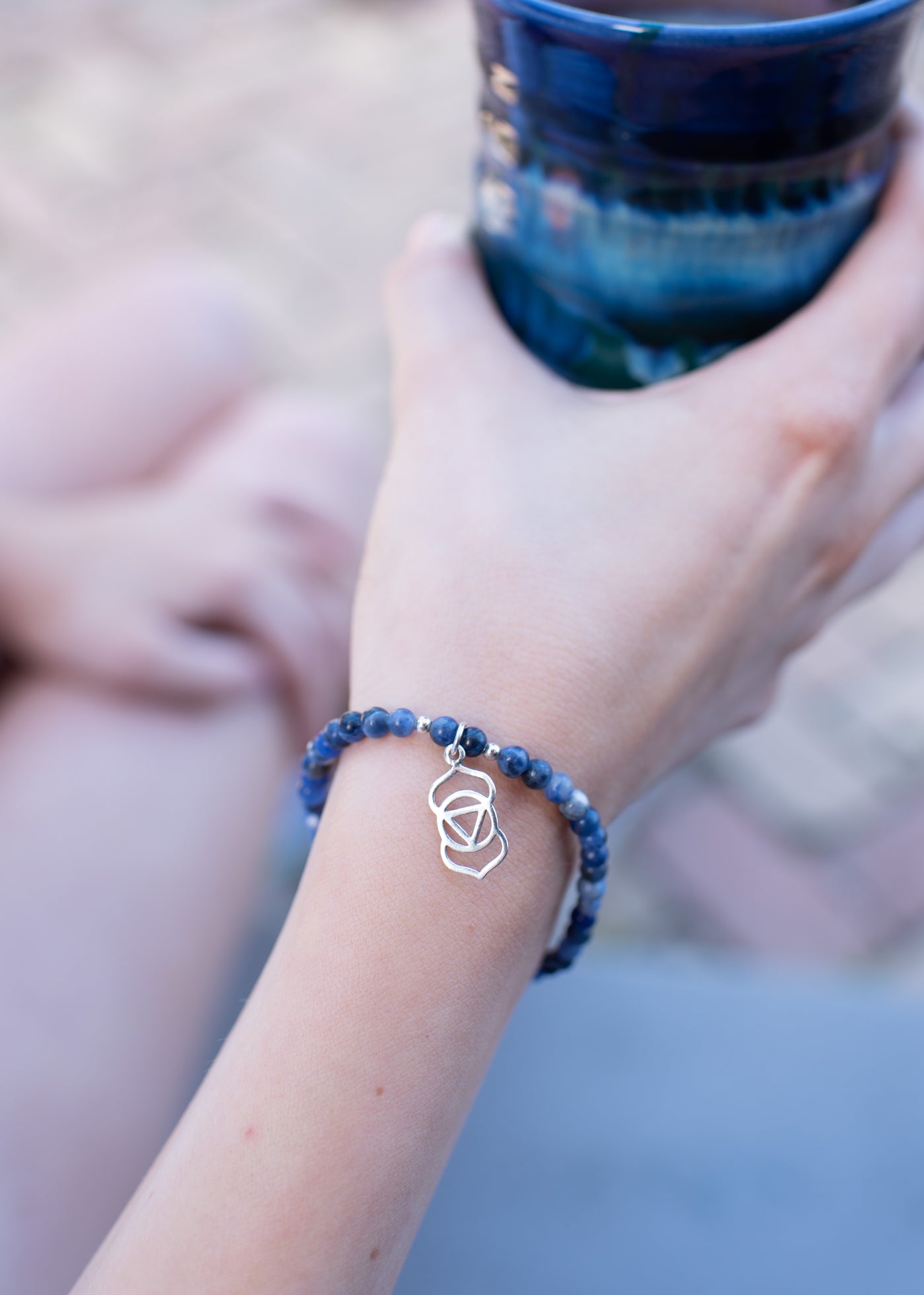 Third Eye Chakra Blue Sodalite Signature Stretch Bracelet