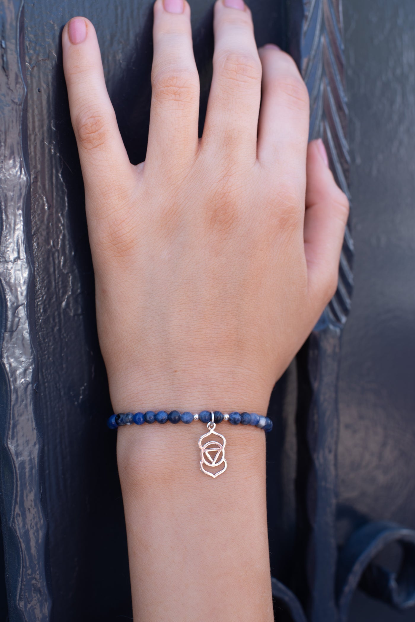 Third Eye Chakra Blue Sodalite Signature Stretch Bracelet