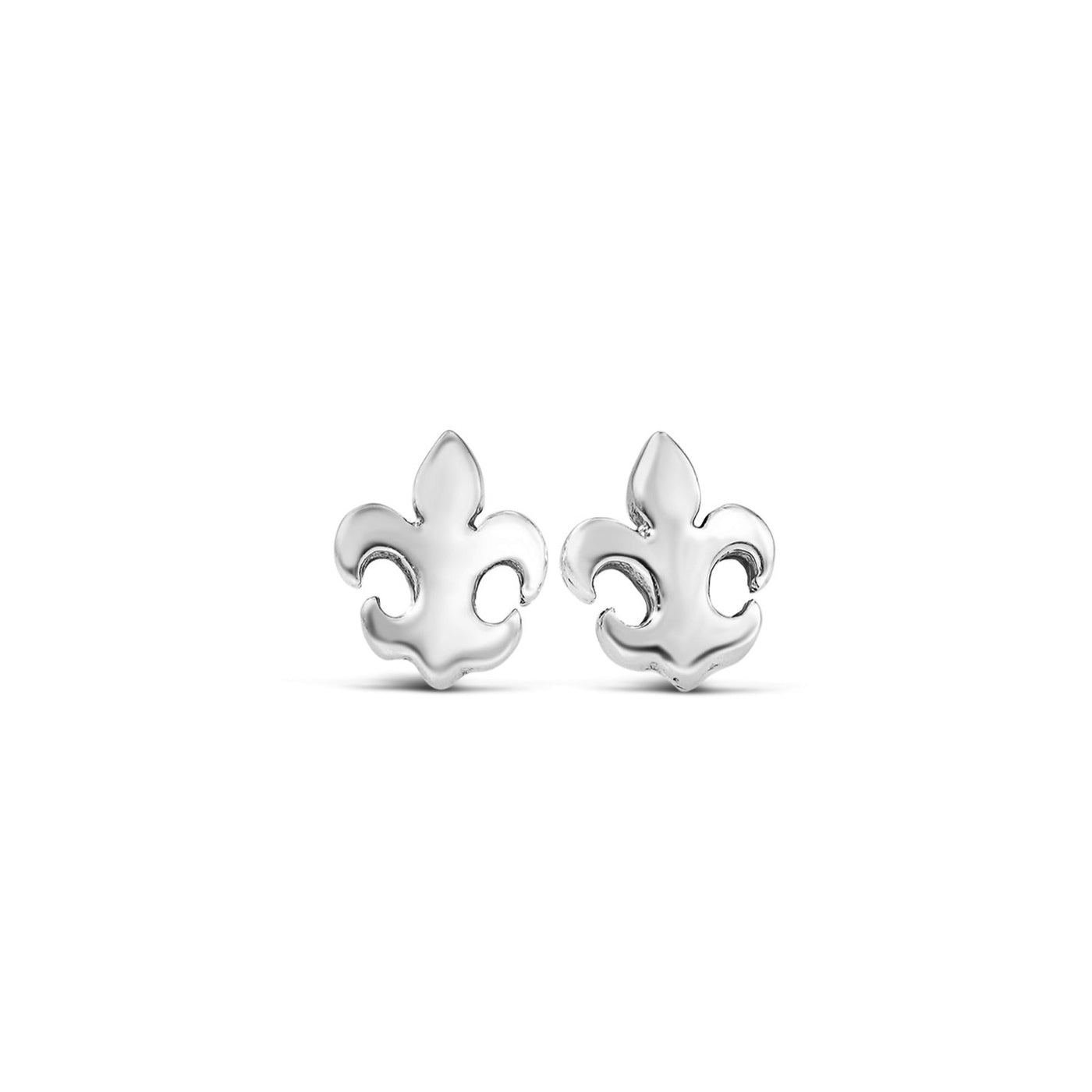 Tiny Fleur de Lis Stud Earrings