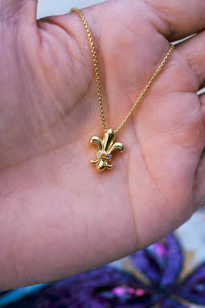 Trinity Nova Fleur de Lis Pendant Gold Vermeil PREORDER