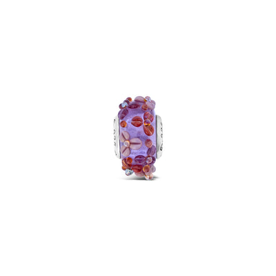 Violet Garden Murano Glass Couture Charm