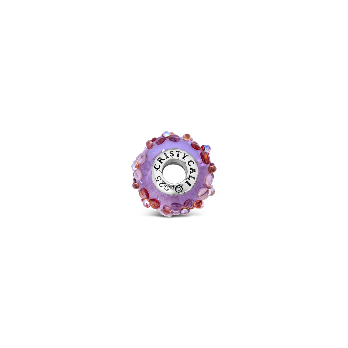 Violet Garden Murano Glass Couture Charm