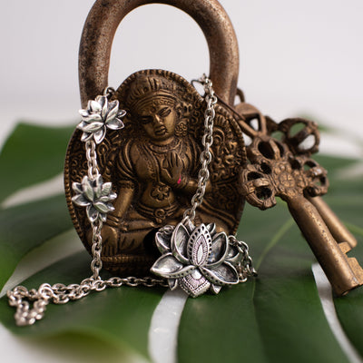 Spirit Rising Lotus Flower Necklace