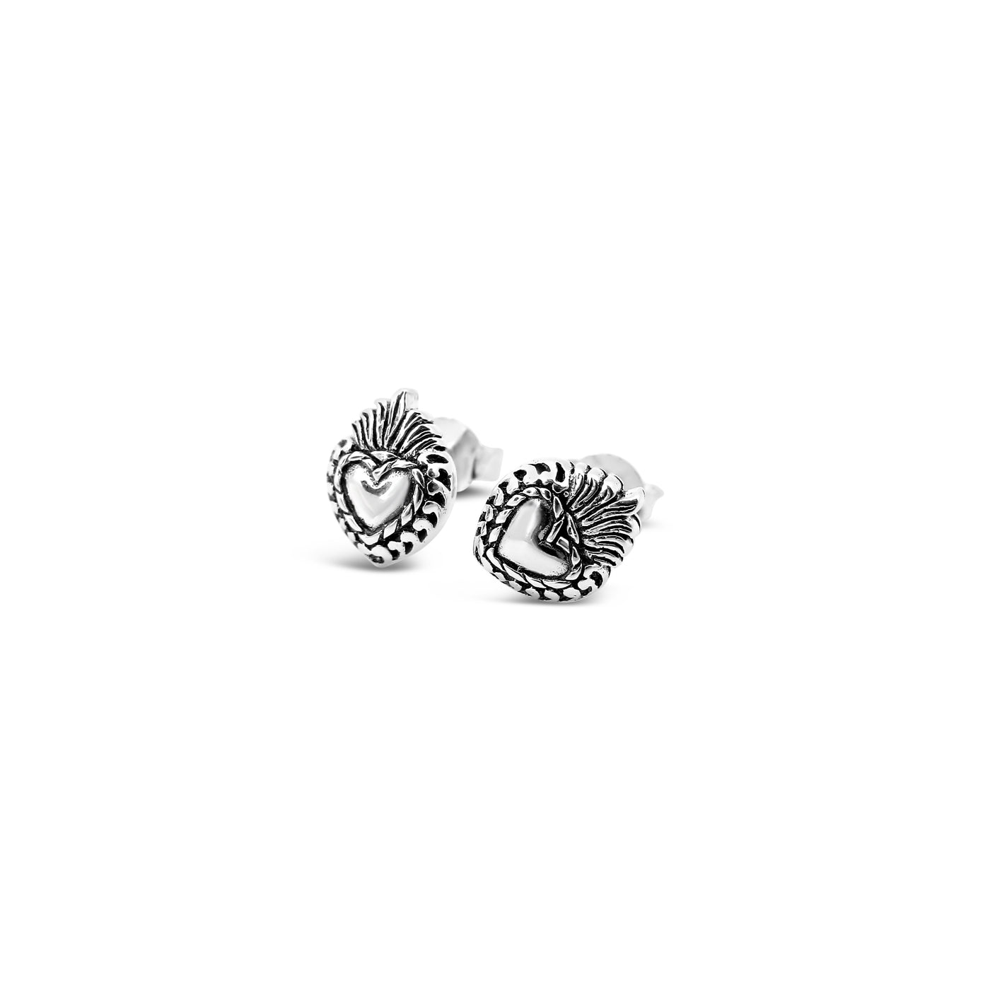 Sacred Heart Mini Stud Earrings