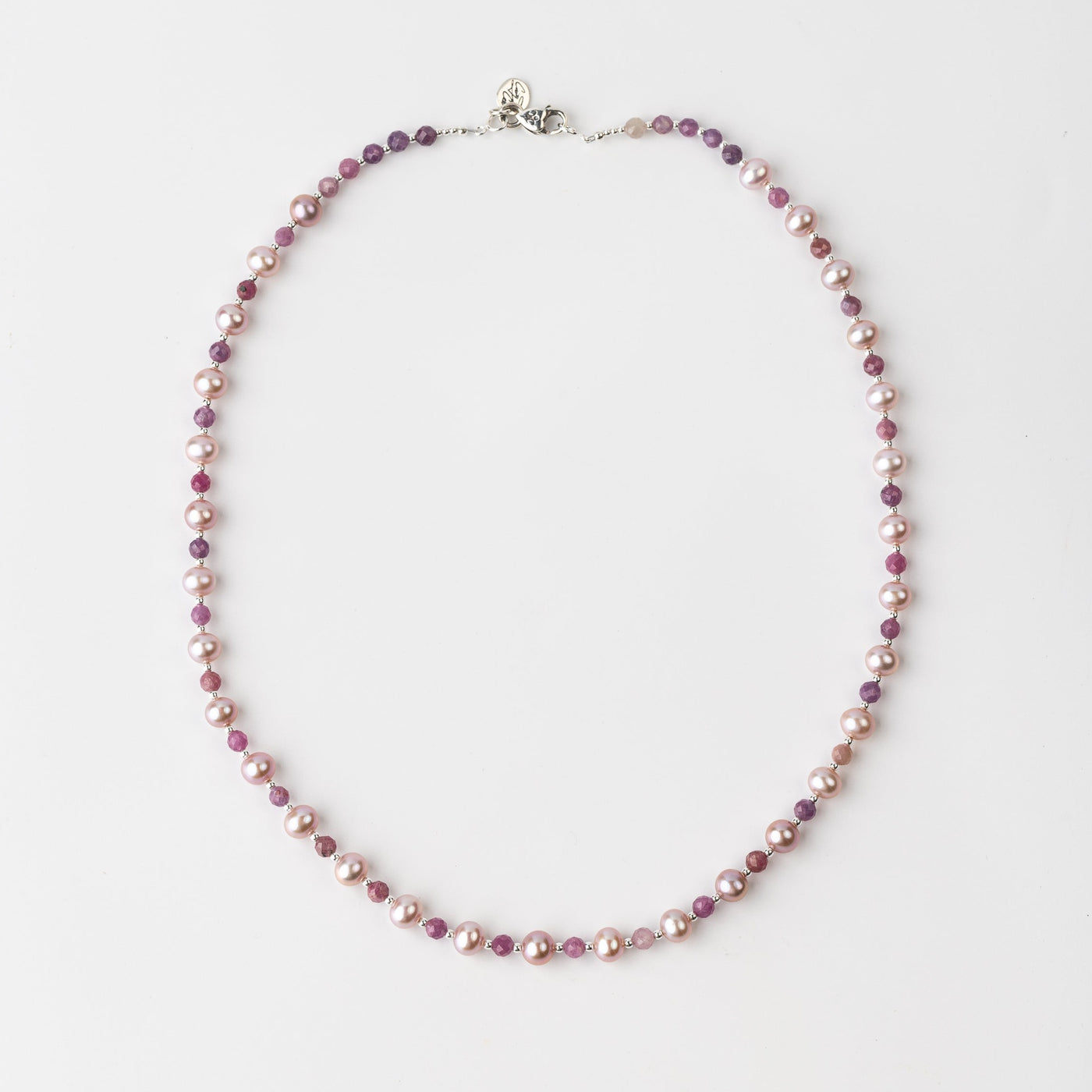 Power & Purity Pastel Pearl & Ruby Signature Necklace