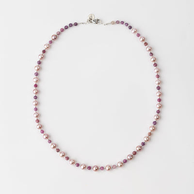 Power & Purity Pastel Pearl & Ruby Signature Necklace