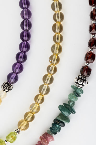 Havana Ooh La La Triple Multigemstone Signature Necklace