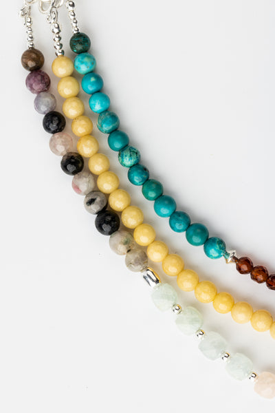 Havana Ooh La La Triple Multigemstone Signature Necklace