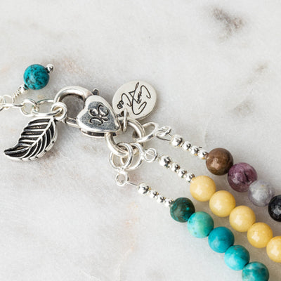 Havana Ooh La La Triple Multigemstone Signature Necklace