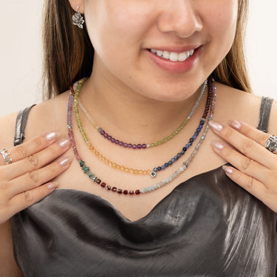 Havana Ooh La La Triple Multigemstone Signature Necklace