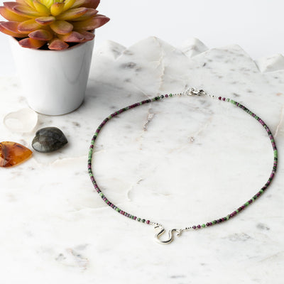 Leo Ruby Ziosite Signature Zodiac Necklace RETIRED