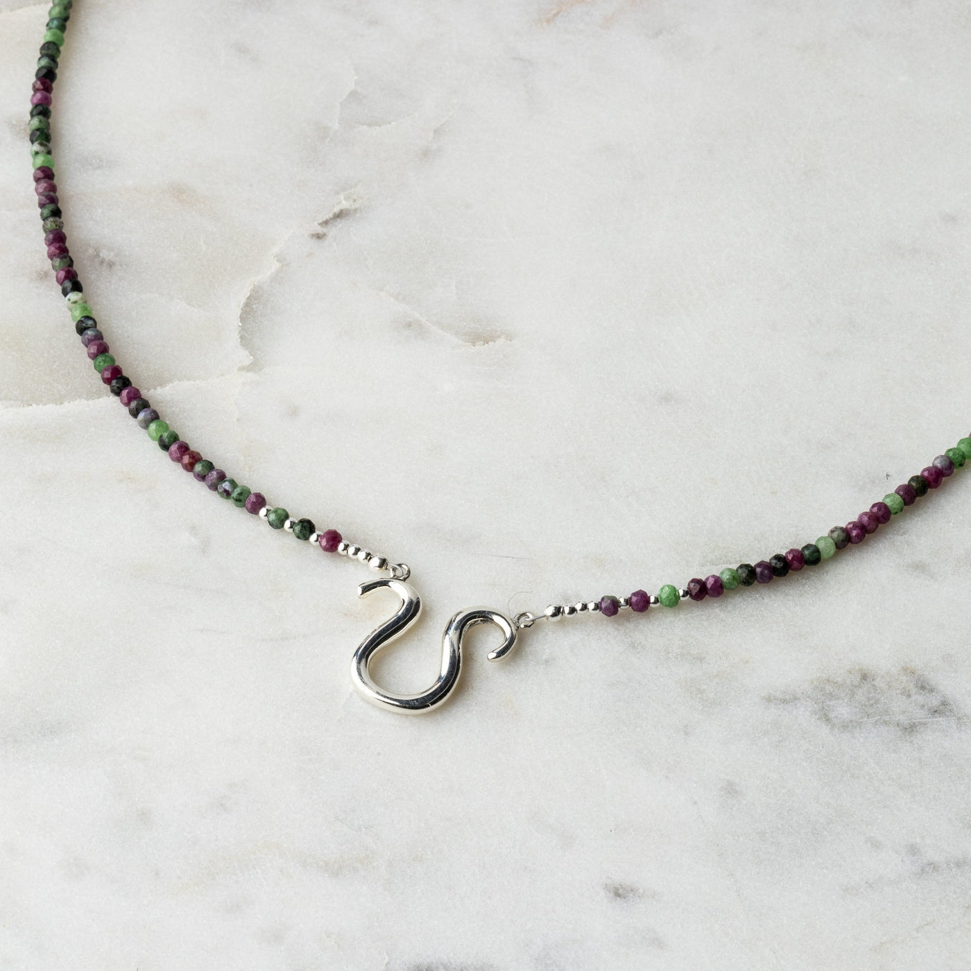 Leo Ruby Ziosite Signature Zodiac Necklace