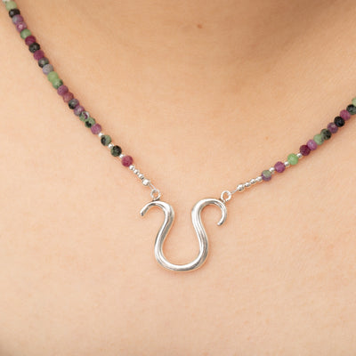Leo Ruby Ziosite Signature Zodiac Necklace RETIRED
