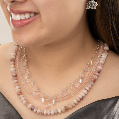 Divine Love Morganite & Pearl Signature Necklace