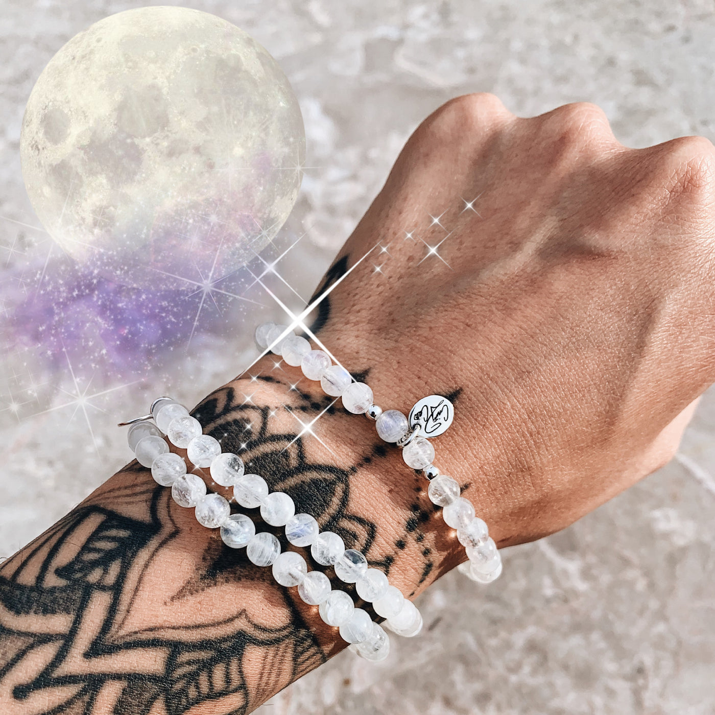 La Luna Moonstone Signature Stretch Bracelet