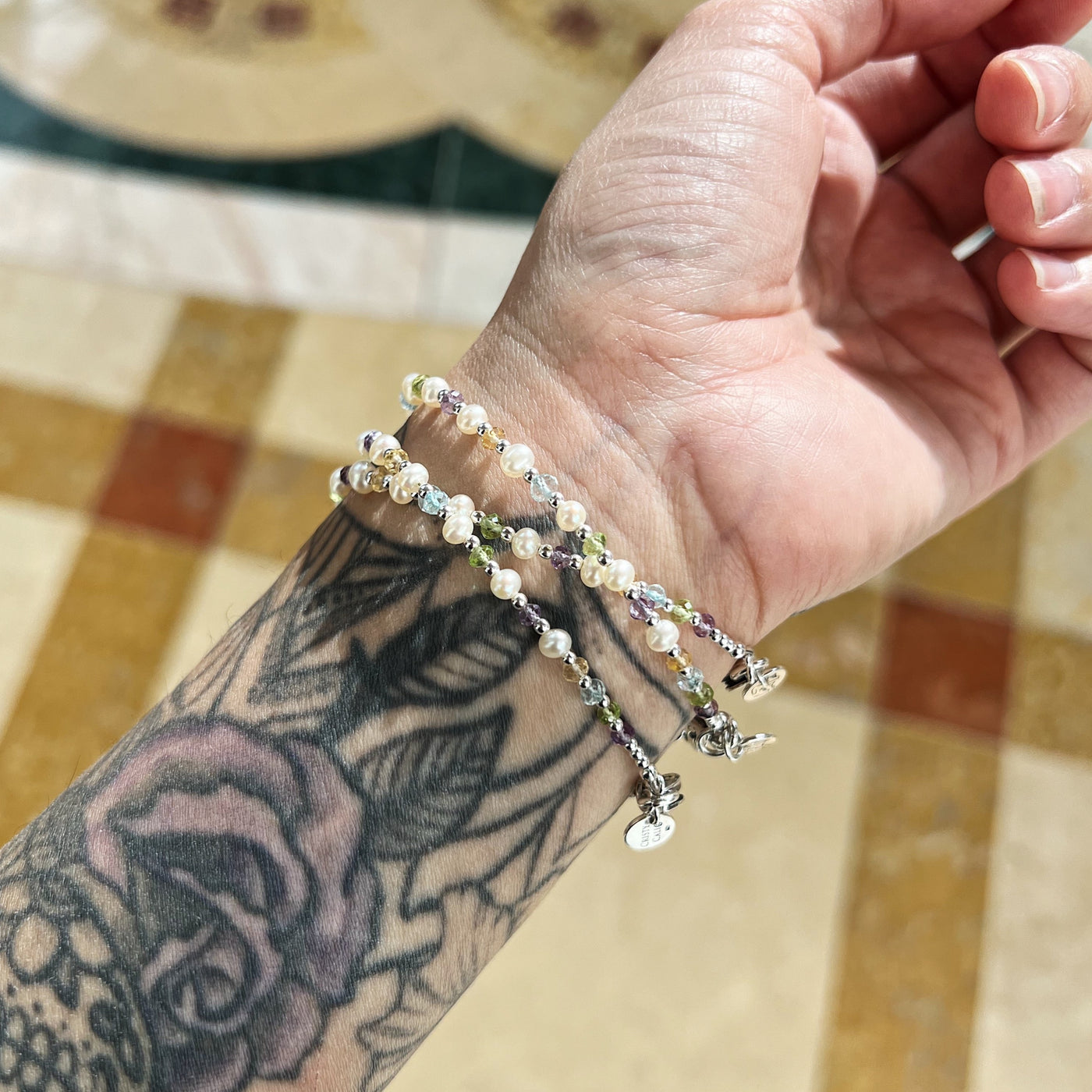 Mardi Gras Mambo Gemstone & Pearl Signature Bracelet