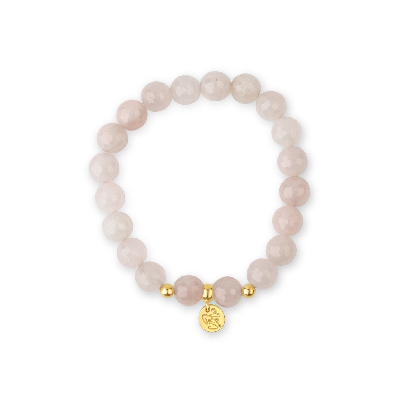 Golden Self-Love Rose Quartz Signature Stretch Bracelet