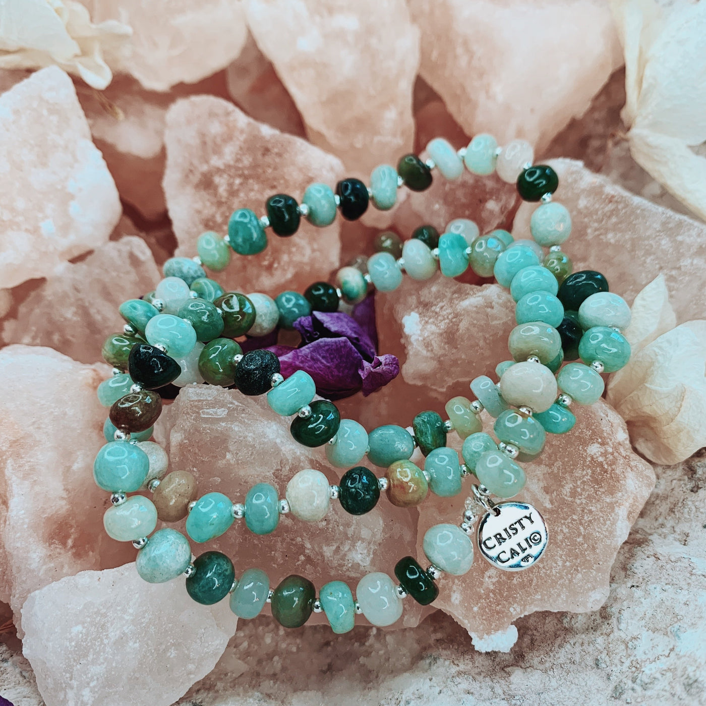 Open Your Heart Burma Jade Signature Stretch Bracelet