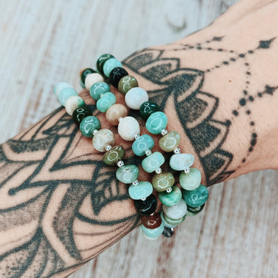 Open Your Heart Burma Jade Signature Stretch Bracelet