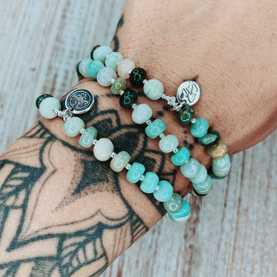 Open Your Heart Burma Jade Signature Stretch Bracelet