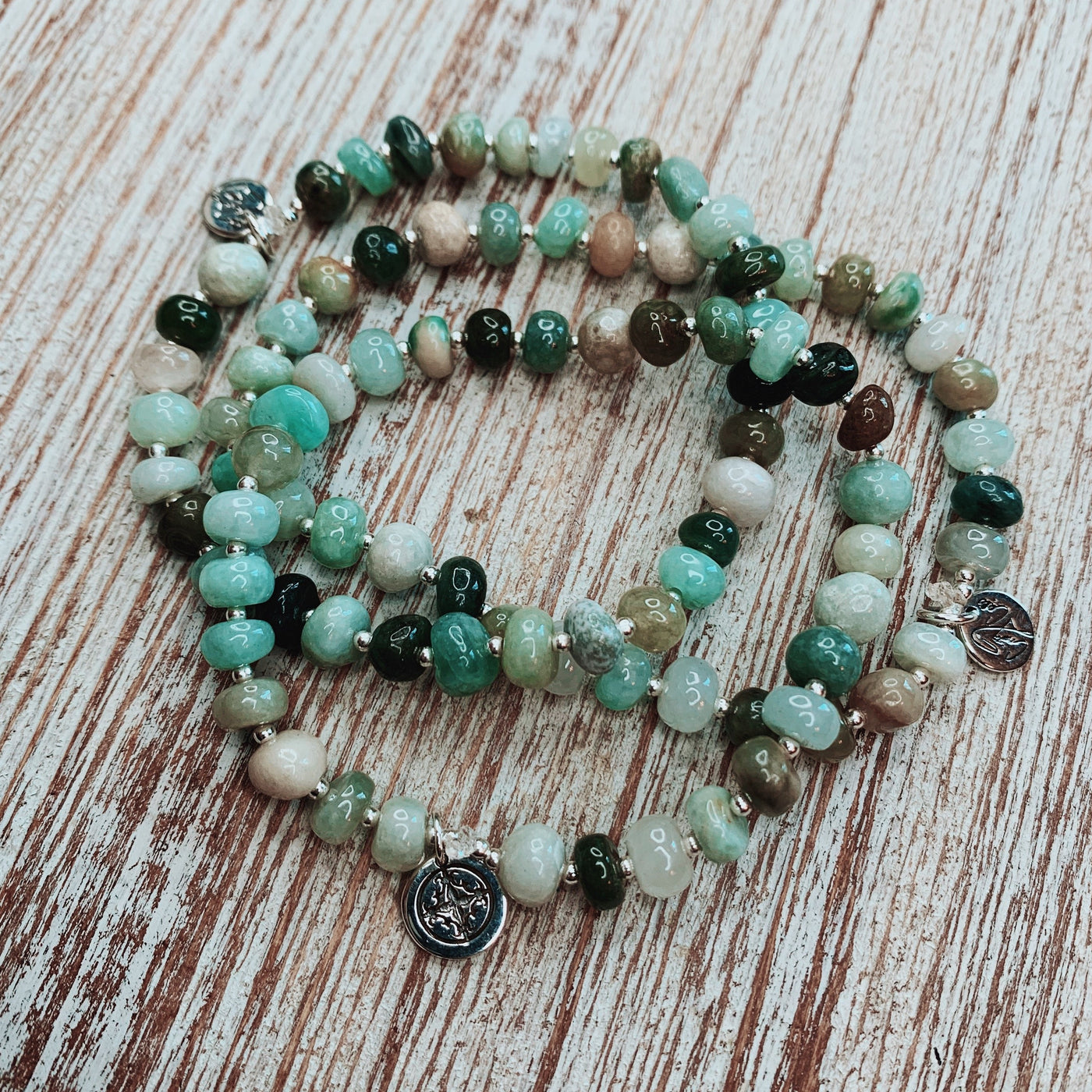 Open Your Heart Burma Jade Signature Stretch Bracelet