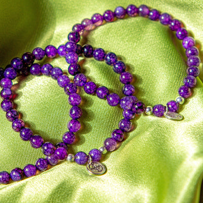 Purple Dragon Veins Signature Stretch Bracelets