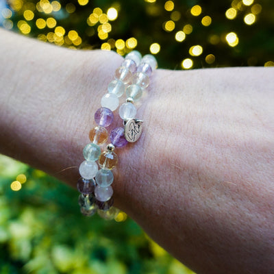 Forever Lundi Gras Gemstone Signature Stretch Bracelet