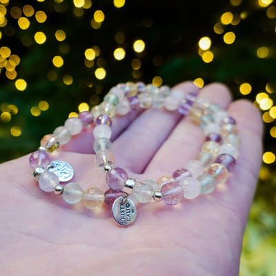 Forever Lundi Gras Gemstone Signature Stretch Bracelet