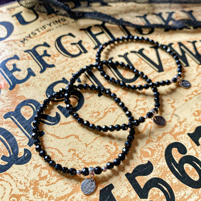 Inner Strength Onyx Stretch Signature Bracelet