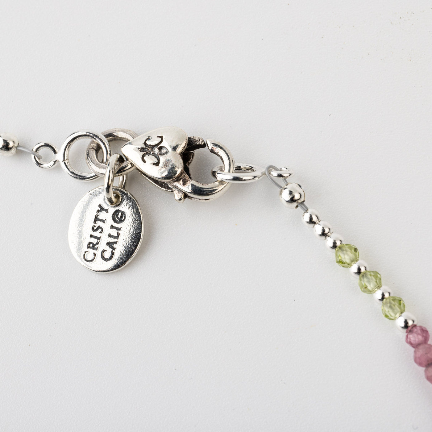 Virgo Peridot & Pink Tourmaline Signature Zodiac Necklace RETIRED