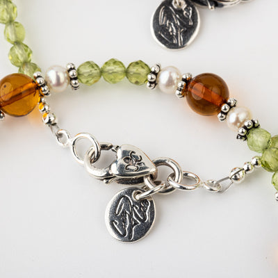 Ancient Amber & Purity Peridot Signature Bracelet