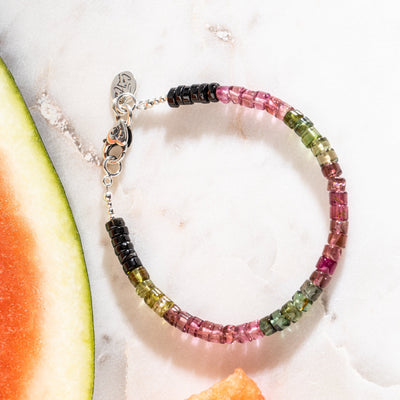 Delicious Watermelon Candy Tourmaline Signature Bracelet