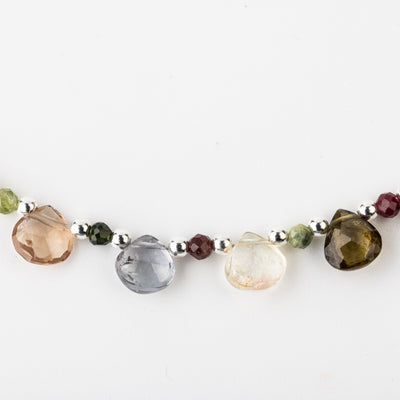 Watermelon Tourmaline Flower Petal Signature Necklace