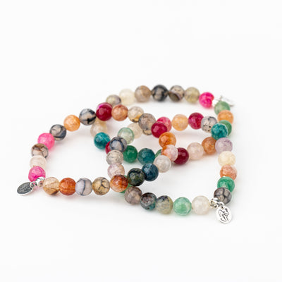La Buena Vida Agate Signature Stretch Bracelet