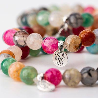 La Buena Vida Agate Signature Stretch Bracelet