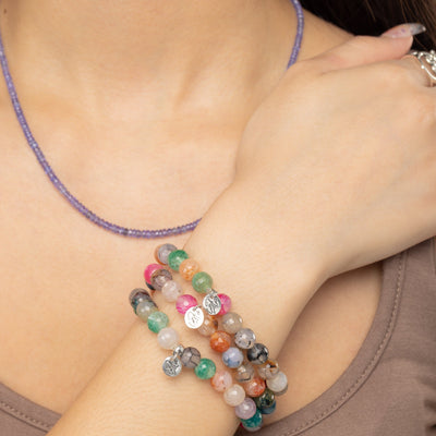 La Buena Vida Agate Signature Stretch Bracelet