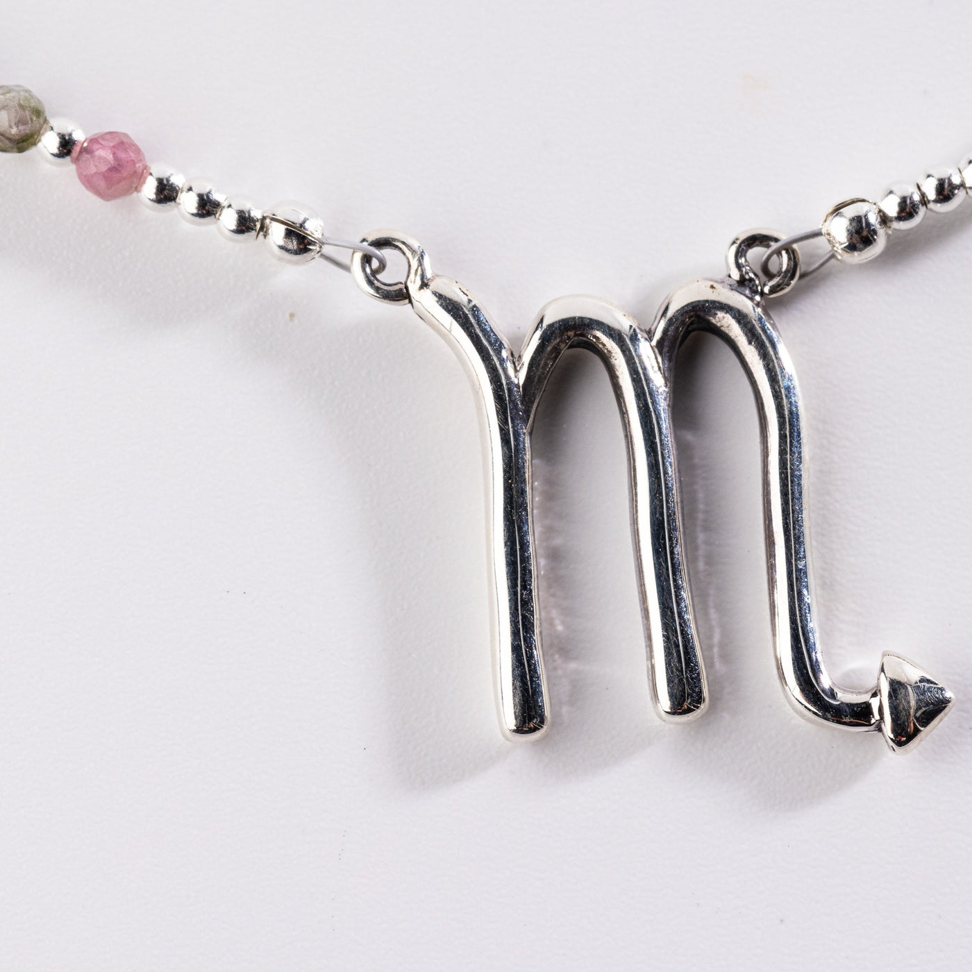 Pink Tourmaline Scorpio Zodiac Signature Necklace RETIRED