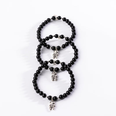 Voo Doo Doll Onyx Protection Signature Stretch Bracelet