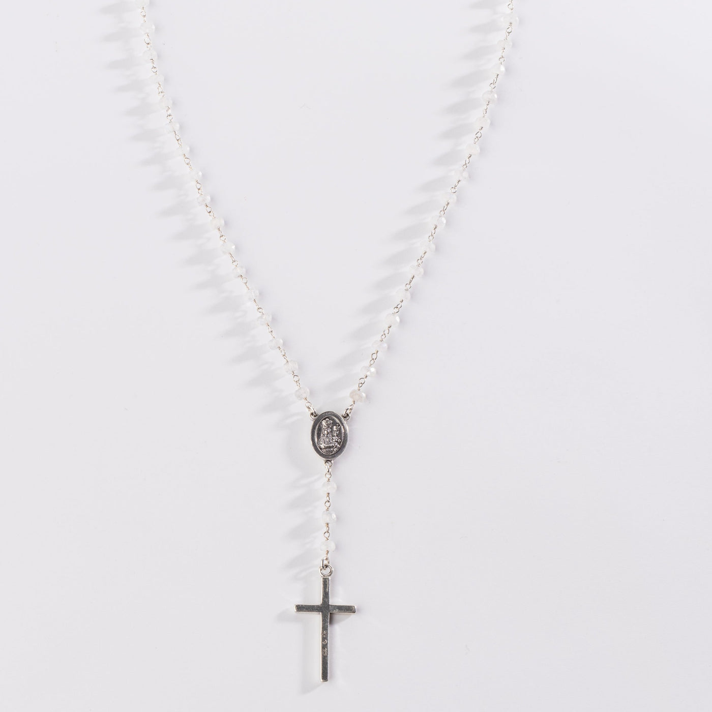 Our Lady of Prompt Succor New Orleans Gemstone Rosary Signature Necklace