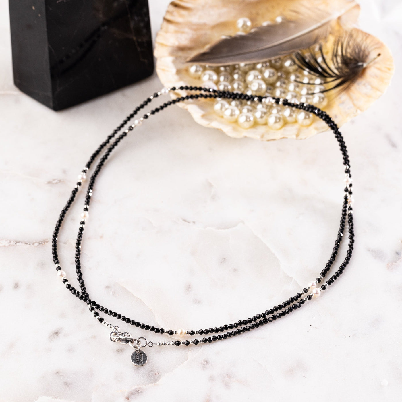 A Raven Named Pearl Signature Double Wrap Necklace
