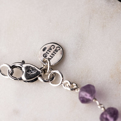 High Vibe Amethyst Rosary Chain Signature Necklace