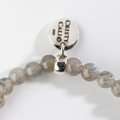 Psychic Wisdom Labradorite & Sapphire Signature Stretch Bracelet