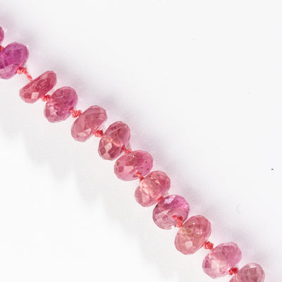 1OAK Empowered Pink Sapphire Knotted Silk Signature Necklace