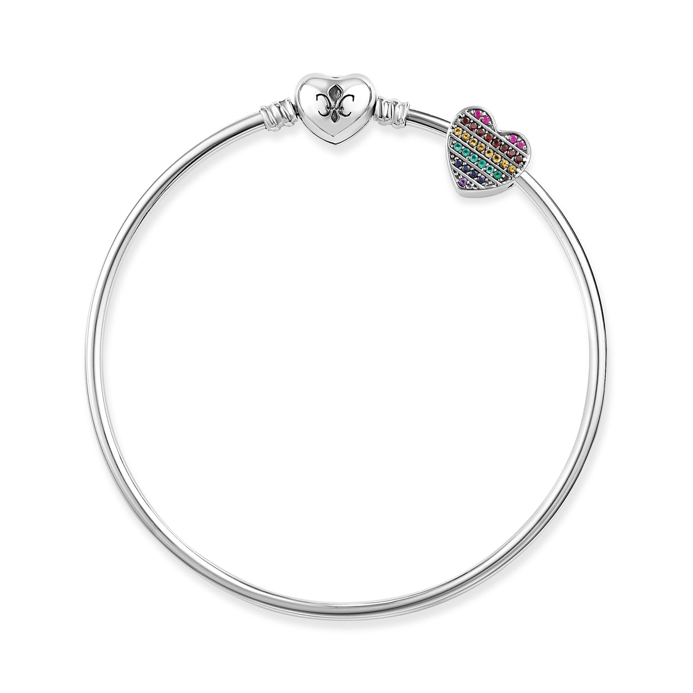 Cali Couture Heart Bangle Bracelet